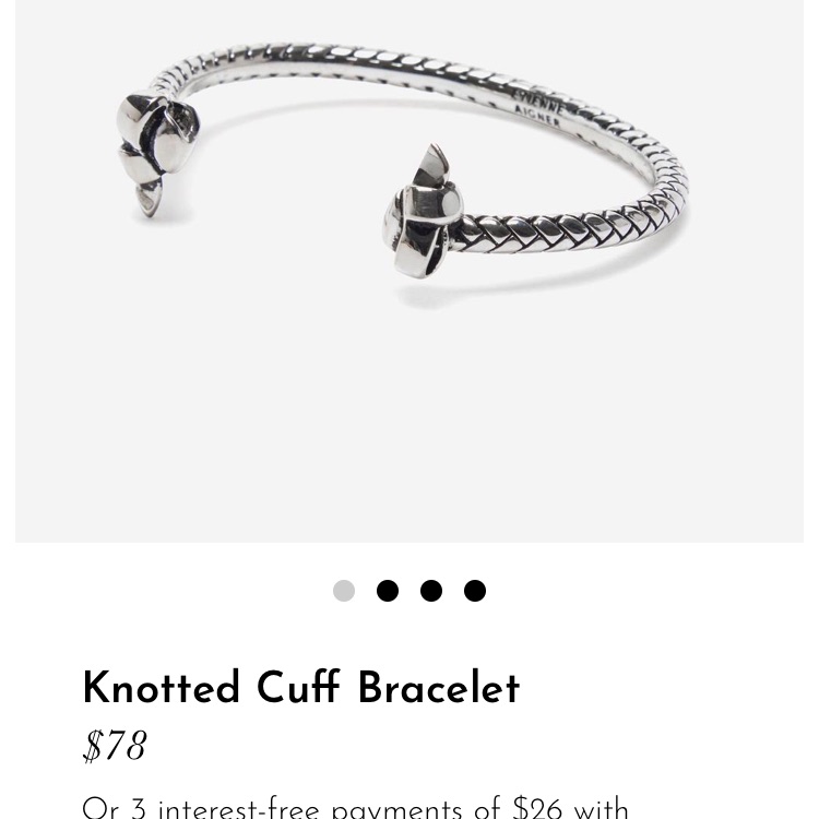 Etienne Aigner Knotted Cuff Bracelet